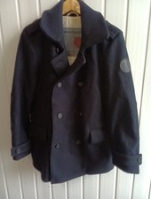 Mens '883 Police' Black 70% Wool Coat  (Size 5) 42" Chest CH