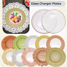 Glass charger plates inch - 13,
