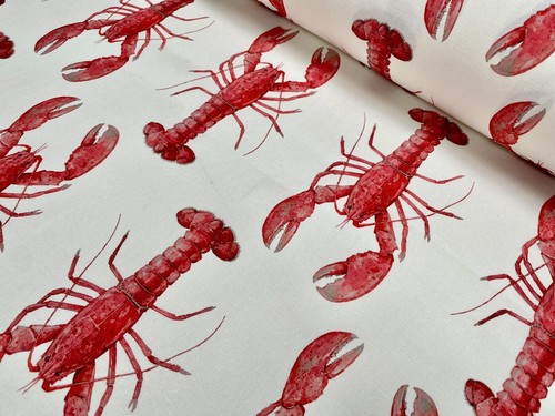 Red lobster print - red,