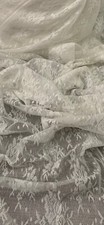 Off White Floral Lace Fabric
