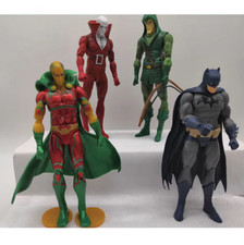 4pcs/set DC Justice League Super Hero Figure Batman Arrow Robin Model Toys