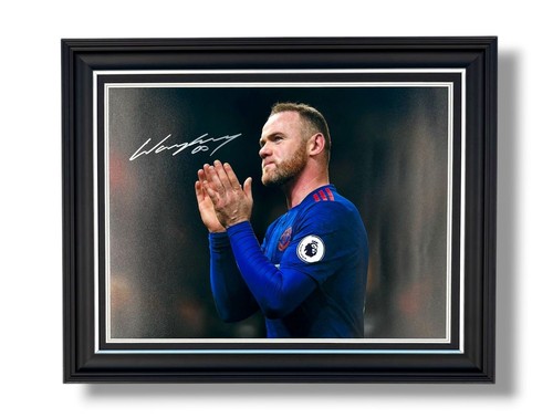 Wayne rooney signed photo - wayne,