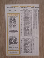 Southport v Workington