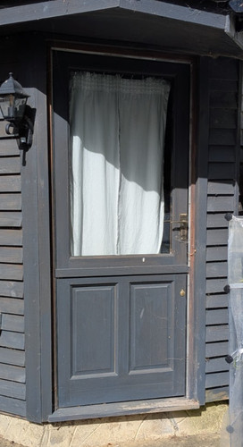 Wooden stable door with upper - stable,