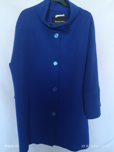 Cobalt blue wool cashmere - cobalt,
