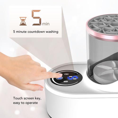Electric makeup brush cleaner - electric,