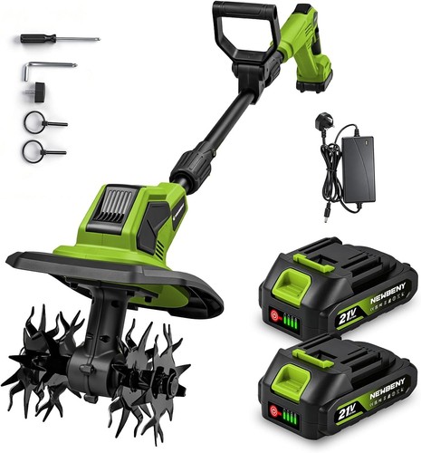 Cordless tiller with x - with, 2