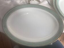 Vintage Staffordshire  14in Oval PARTY /TURKEY /MEAT plate platter ANTIQUE 1920s
