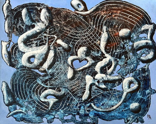 Original abstract acrylic