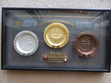 Seoul 1988 Olympics Souvenir Ashtrays Gold Silver Bronze Medals Dongmyung Framed