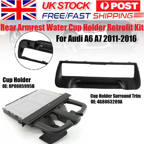 Rear armrest water cup - rear,