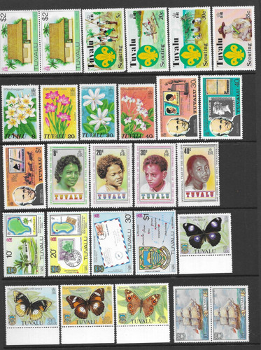 Tuvalu 1976 1985 mixed - tuvalu, 1976-1985