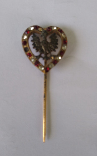Vintage tie lapel - lapel, pin