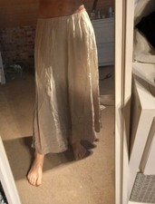 N & Willow Flower Power Hippy Boho Gypsy Skirt Elasticated Waist S-M Fits UK 12