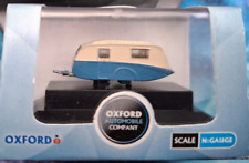 N Gauge Oxford Vehicles - Blue/Cream Caravan NCV002