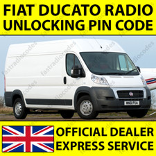 ✅FIAT DUCATO CAR RADIO NAVIGATION UNLOCKING PIN CODE FOR ALL MODELS✅