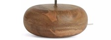Without shade- Habitat Pebble Mango Wood Table Lamp - Natural