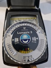 Gossen Lunasix 3 Light Meter Black with Leather Case PARTS