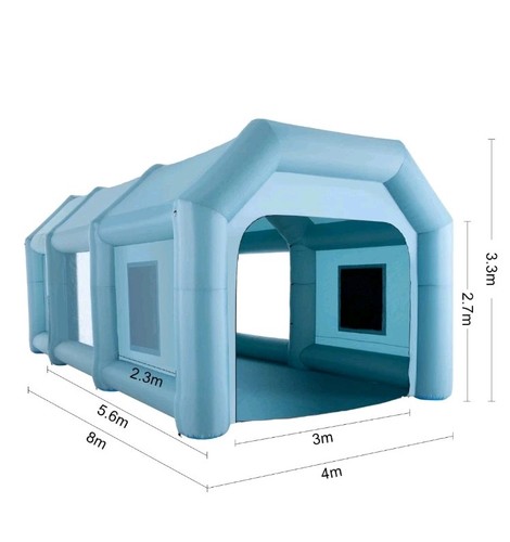 Inflatable paint booth - 6m,