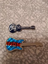 Prince And Cliff Richard Guitar Badges