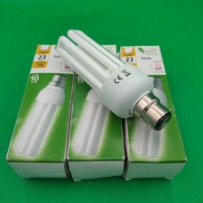 3 x 23W = 120w Greener Living Low Energy Light Bulbs BC B22 Energy Saving Lamps