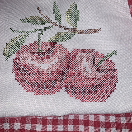 Vintage red white gingham - vintage, red/white