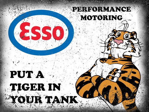 Esso oil sign - sign, metal