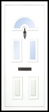 White uPVC Full Door Panel