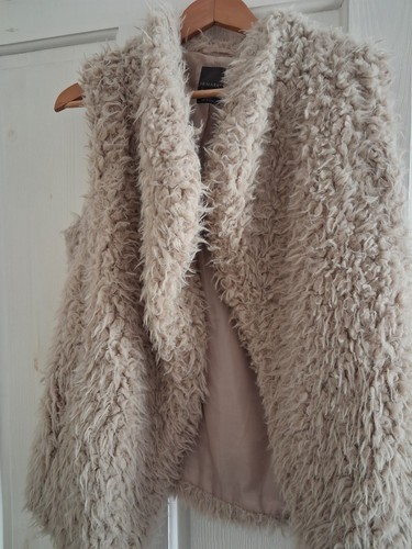 Faux fur waistcoat - fur, s/m