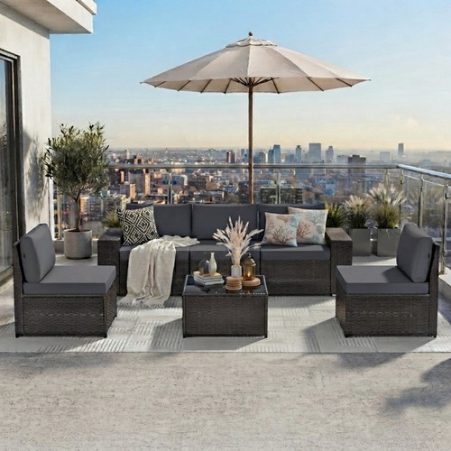 Pcs patio sofa furniture - sofa, set