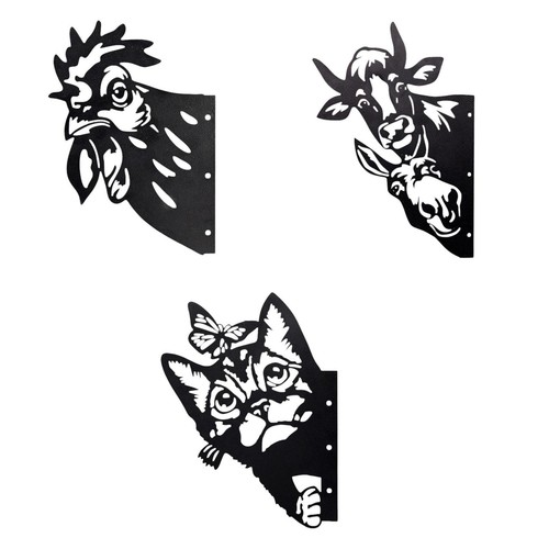 Peeping metal art - 2d,