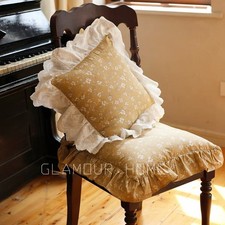 Ruffled Cotton Cushion Cover