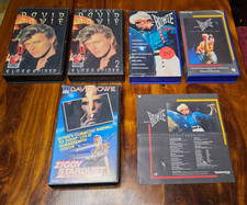 David Bowie Ziggy Stardust Serious Moonlight Glass Spider Tour VHS Video Bundle