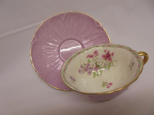 Shelley floral lilac gilt fine - shelley,