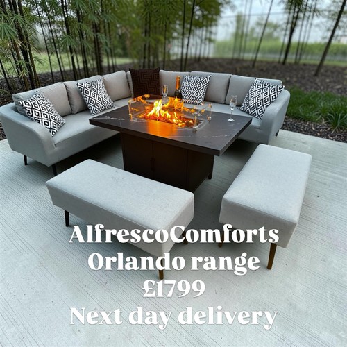 Fabric corner dining garden - dining,
