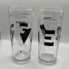 Becks Vier Half Pint Glasses X2 