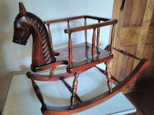 Vintage mahogany rocking