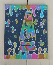 lava drip lamp canvas art