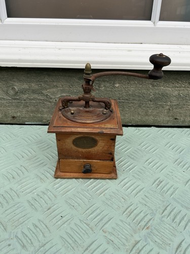 Antique coffee mill grinder - antique,