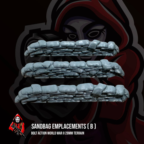 Sandbag emplacements - sandbag, (