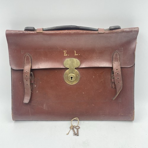 Vintage leather briefcase - vintage,