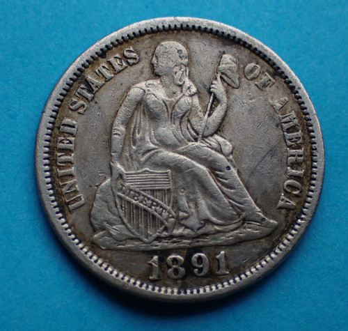 United states one dime - dime, 1891