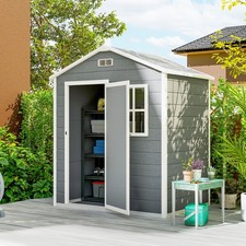 6 x 4ft Plastic Garden Shed