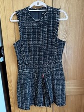 Zara Boucle Check Playsuit