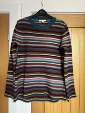 Seasalt Carbis Striped Jumper Size 10 80% Wool