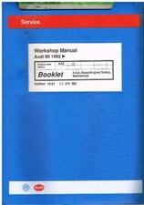 AUDI 80 B4 1.9 TURBO DIESEL (AAZ) '92- FACTORY ENGINE (MECHANICAL) REPAIR MANUAL