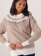 Apricot Fairisle Embellished