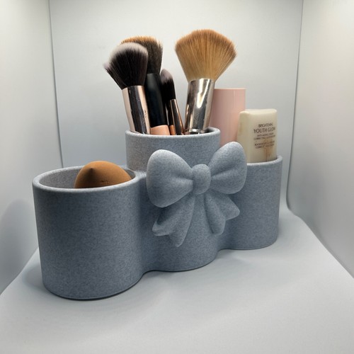Cute bow makeup brush holder - cute,
