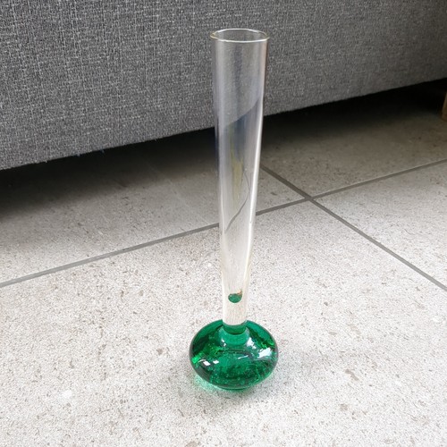 Vintage bubble glass bud vase - vintage,