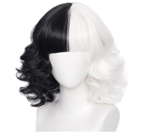 Cruella wavy black white - cruella,